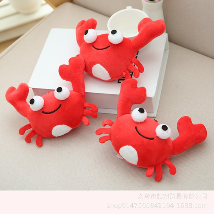 Wholesale Cute Cute Internet Celebrity Crayfish Pendant Plush Doll Small Mini Crab Doll Pendant Cartoon