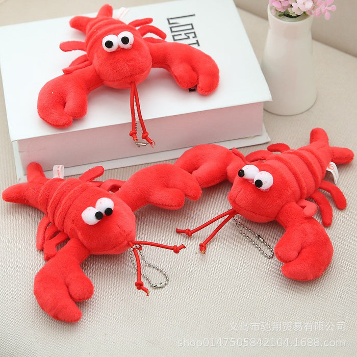 Wholesale Cute Cute Internet Celebrity Crayfish Pendant Plush Doll Small Mini Crab Doll Pendant Cartoon