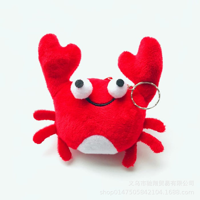 Wholesale Cute Cute Internet Celebrity Crayfish Pendant Plush Doll Small Mini Crab Doll Pendant Cartoon