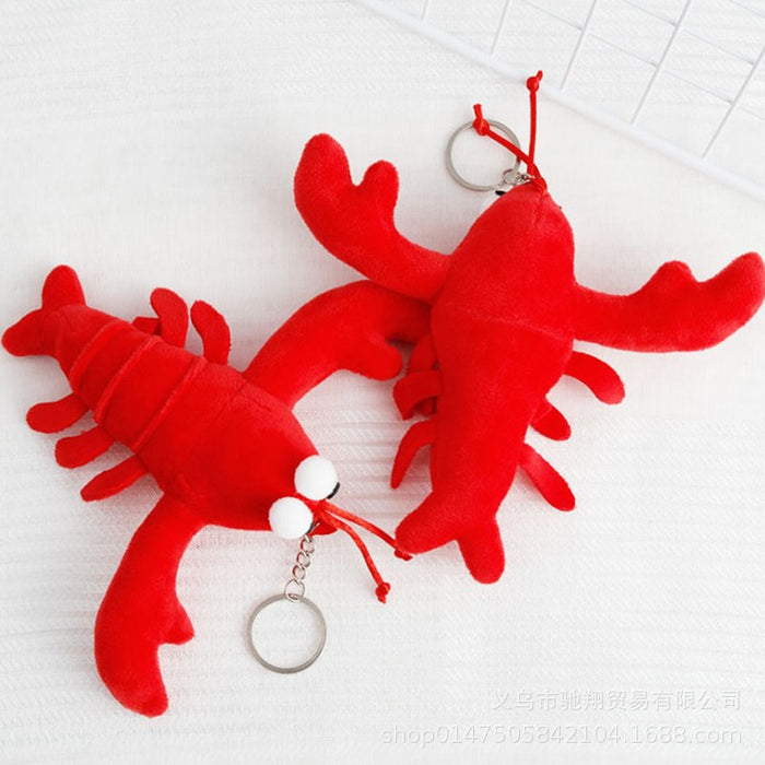 Wholesale Cute Cute Internet Celebrity Crayfish Pendant Plush Doll Small Mini Crab Doll Pendant Cartoon