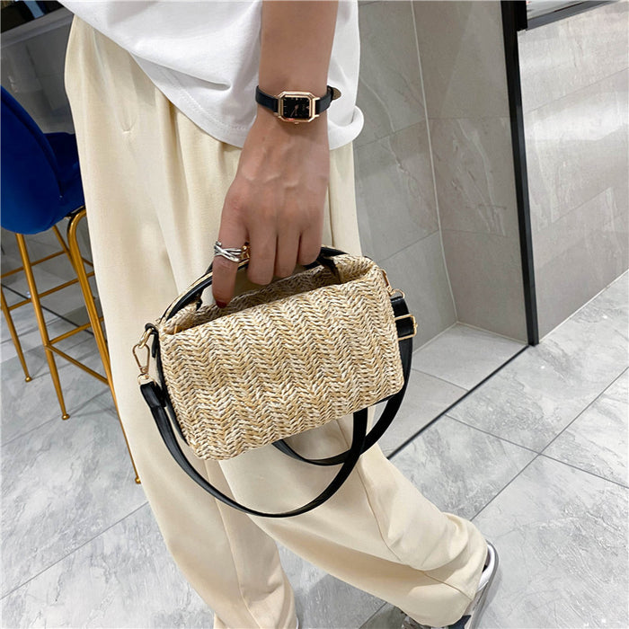 Wholesale Woven Handbag Crossbody Shoulder Straw Bag JDC-SD-SYuan011