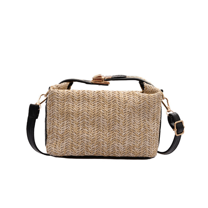 Wholesale Woven Handbag Crossbody Shoulder Straw Bag JDC-SD-SYuan011