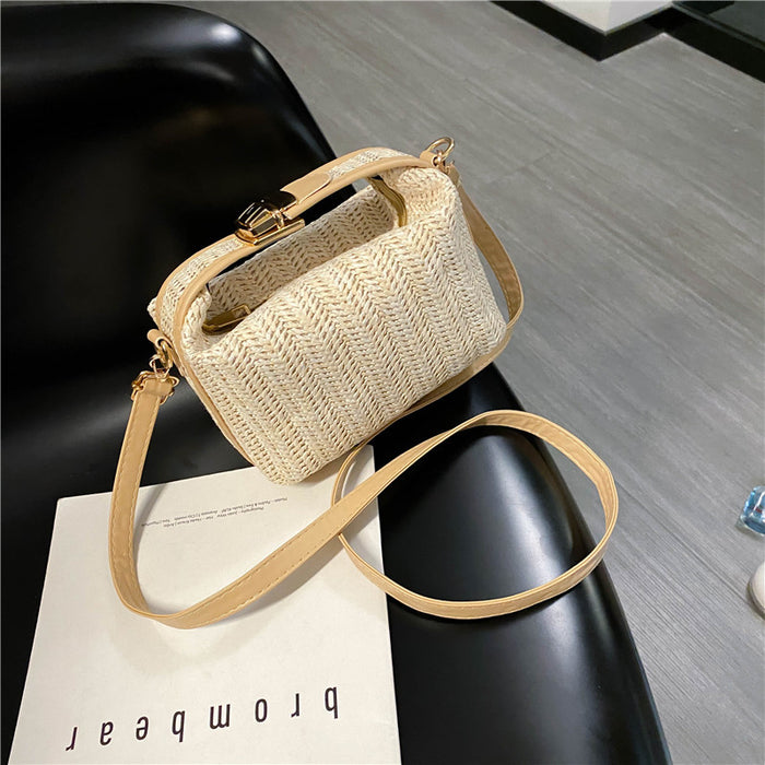 Wholesale Woven Handbag Crossbody Shoulder Straw Bag JDC-SD-SYuan011