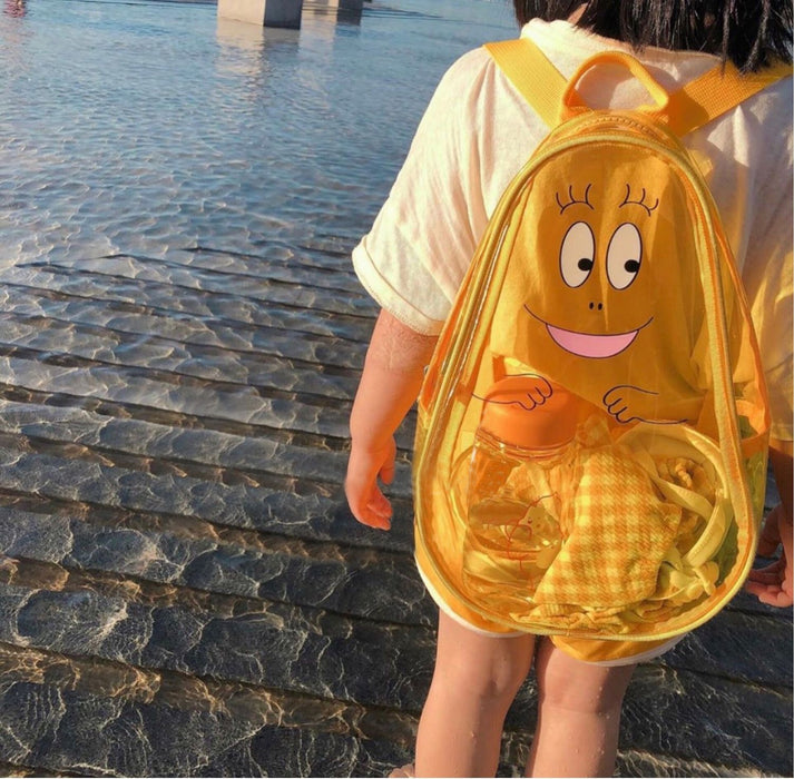Wholesale Baba Papa's PVC Backpack Backpack Summer Vacation Snack Toy Swimming Outdoor Street Shooting Children's Bag