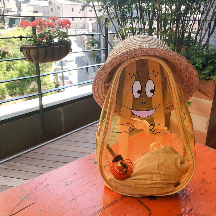 Wholesale Baba Papa's PVC Backpack Backpack Summer Vacation Snack Toy Swimming Outdoor Street Shooting Children's Bag