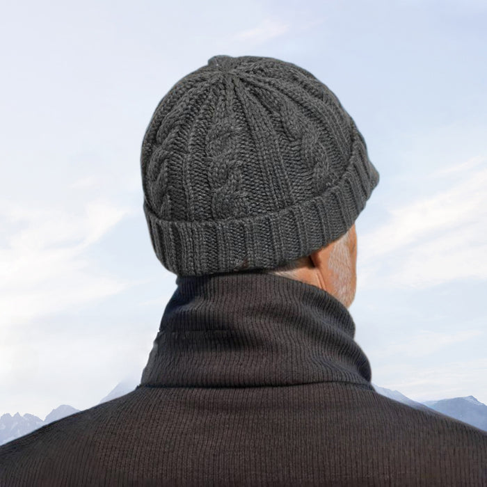 Wholesale Short Brim Cable Knitted Wool Hat JDC-HT-PX012