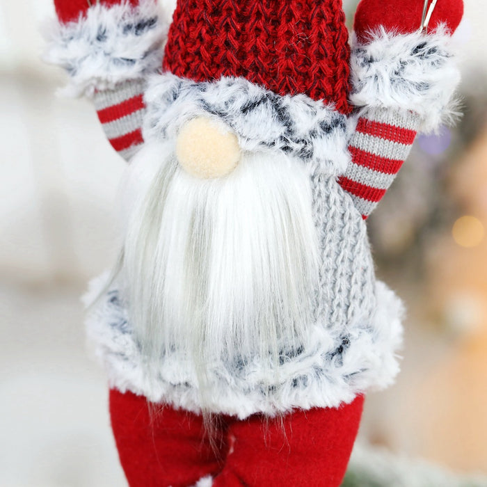 Wholesale Christmas Scene Decorations Christmas Faceless Skydiving Old Man Parachute Christmas Window Hanging Decoration Gifts