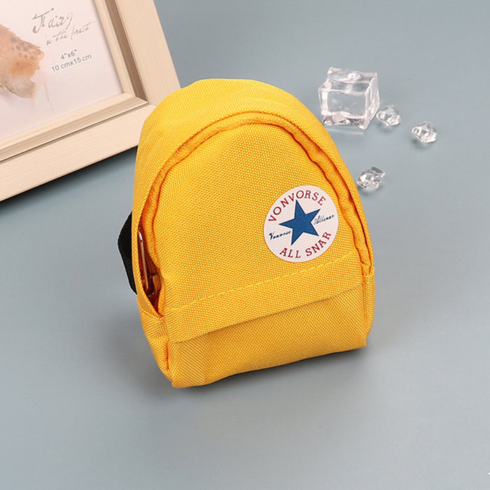 Wholesale Canvas Keychain Pouch Chic Card Holder And Earphone Storage Bag Street Trend Boutique Resale