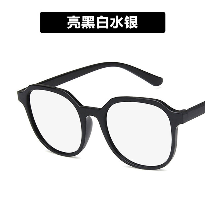 Wholesale Irregular polygon large frame flat lens retro flat lens frame