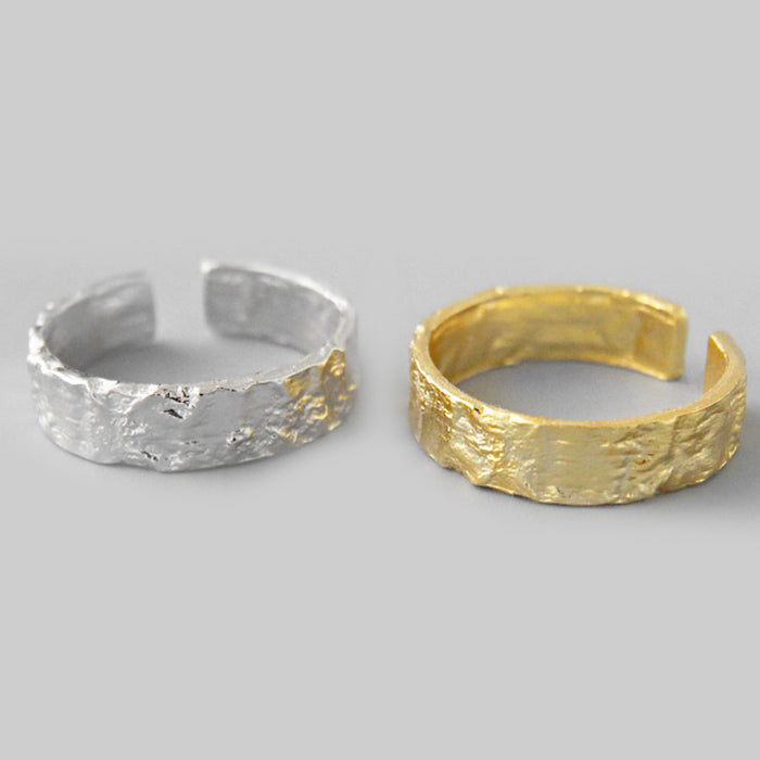 Wholesale Open ring with cold style, simple and irregular flat texture