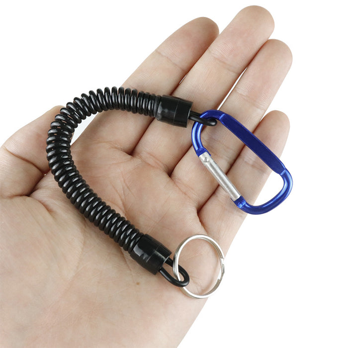 Wholesale Polyester Retractable Fishing Rope Keychain JDC-KC-HouJia004