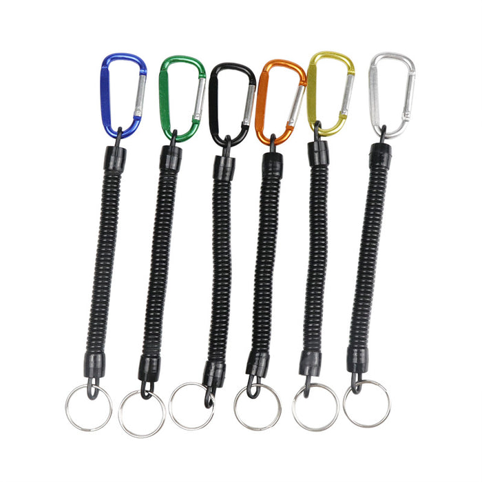 Wholesale Polyester Retractable Fishing Rope Keychain JDC-KC-HouJia004