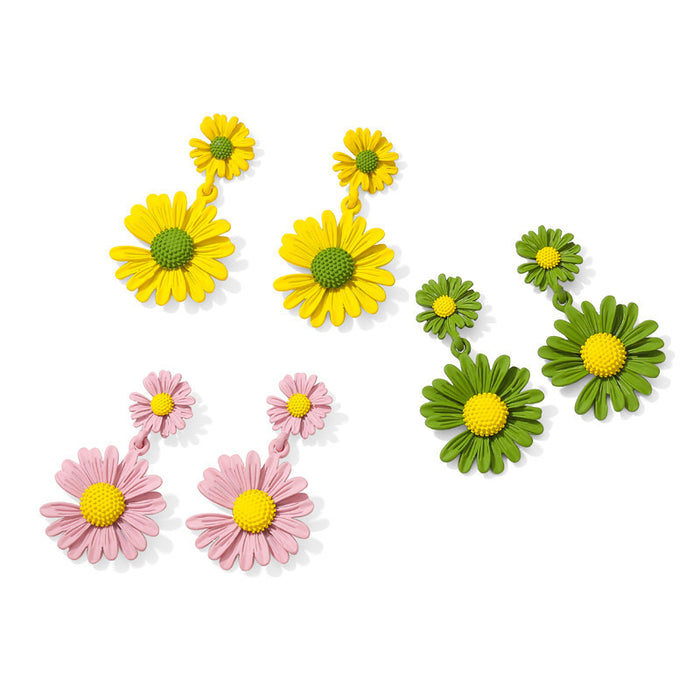 Wholesale Minimalist and Personalized Earrings, Female Flower Earrings, Small and Fresh Earrings