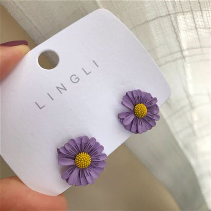 Wholesale Minimalist and Personalized Earrings, Female Flower Earrings, Small and Fresh Earrings