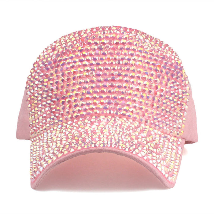 Wholesale Fully diamond breathable baseball cap for sun protection outdoor use