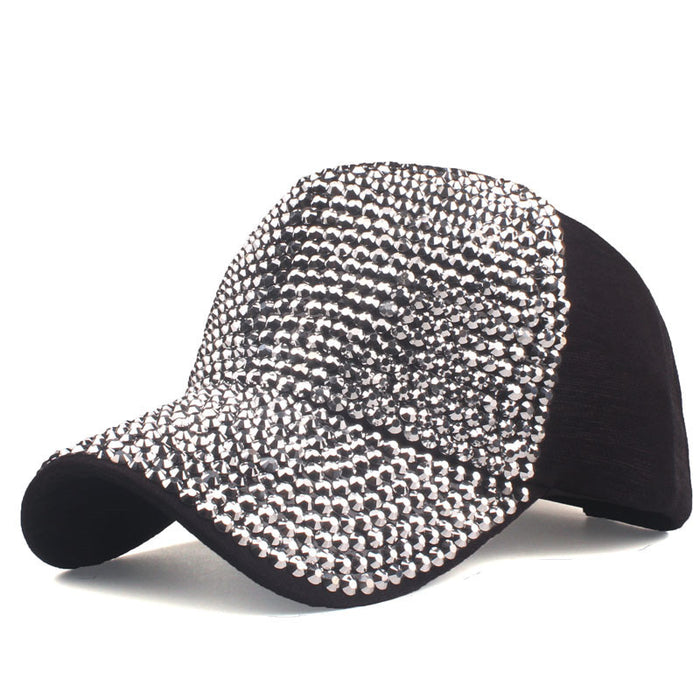 Wholesale Fully diamond breathable baseball cap for sun protection outdoor use