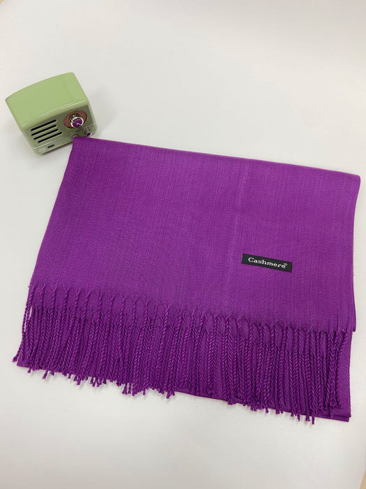 Wholesale Monochrome Imitation Cashmere Scarf Men's and Women's Cold Proof Warm Tassel Shawl Student Dual-use Long Style JDC-SF-GJ004