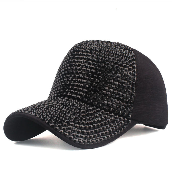 Wholesale Fully diamond breathable baseball cap for sun protection outdoor use