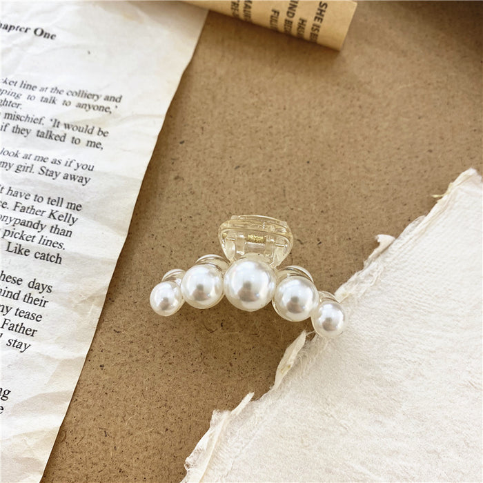Wholesale Transparent Pearl Clip Korean Creative Bath Pearl Hairpin Trendy Transparent Color Clip