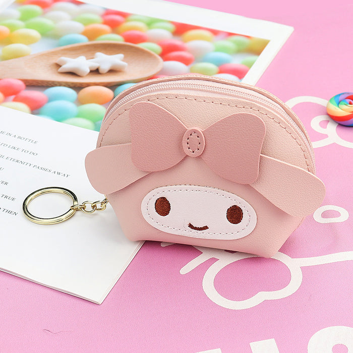 Wholesale PU Leather Embroidered Cat Coin Purse Pink Small Wallet For Keys And Earphones Chic Casual Women S Pouch