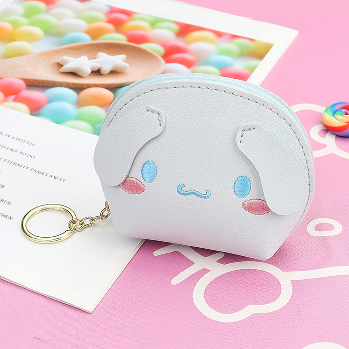 Wholesale PU Leather Embroidered Cat Coin Purse Pink Small Wallet For Keys And Earphones Chic Casual Women S Pouch