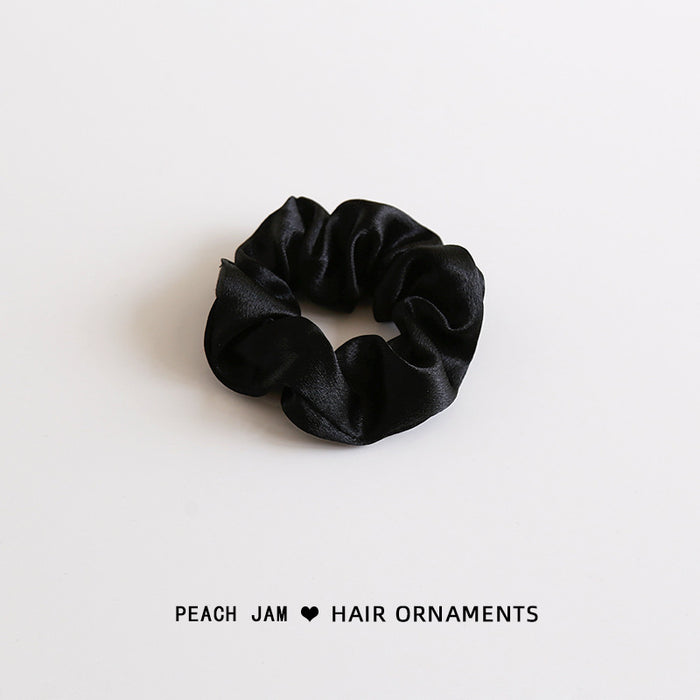 Wholesale Silk satin retro solid color headband, bun shaped hair, rope headband