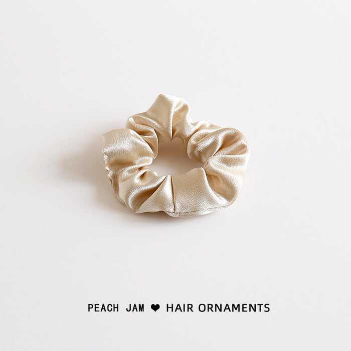 Wholesale Silk satin retro solid color headband, bun shaped hair, rope headband