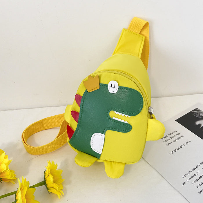 Wholesale Popular Cartoon Cute Children's Chest Bag Small Dinosaur Nylon Cloth Kindergarten Baby Crossbody Bag JDC-SD-TMS001