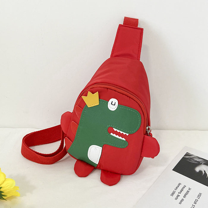 Wholesale Popular Cartoon Cute Children's Chest Bag Small Dinosaur Nylon Cloth Kindergarten Baby Crossbody Bag JDC-SD-TMS001