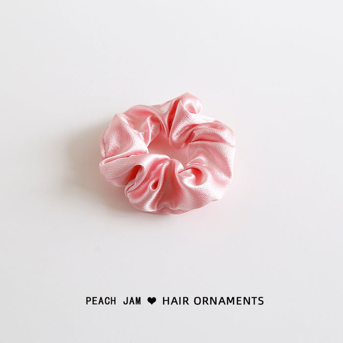 Wholesale Silk satin retro solid color headband, bun shaped hair, rope headband