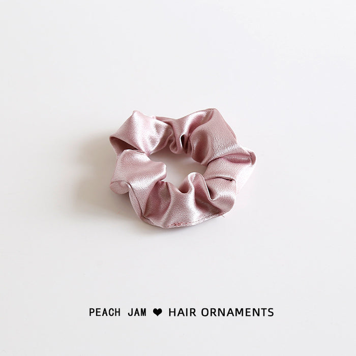 Wholesale Silk satin retro solid color headband, bun shaped hair, rope headband