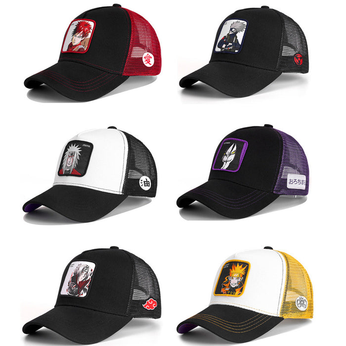 Wholesale In stock high version Naruto anime mesh cap cartoon mesh cap men and women Baseball Cap fashion hip hop