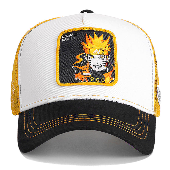 Wholesale In stock high version Naruto anime mesh cap cartoon mesh cap men and women Baseball Cap fashion hip hop