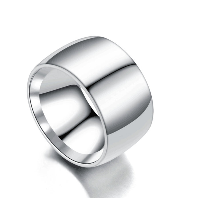 Wholesale Wide Version Stainless Steel Plain Men's Ring JDC-RS-DChao003