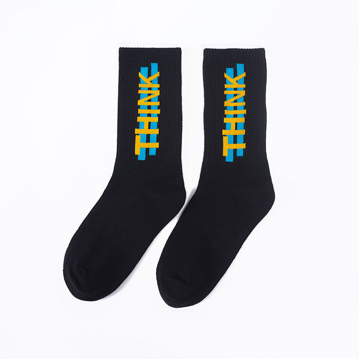 Wholesale Personalized Creative Alphabet Skateboarding Socks Sports Socks