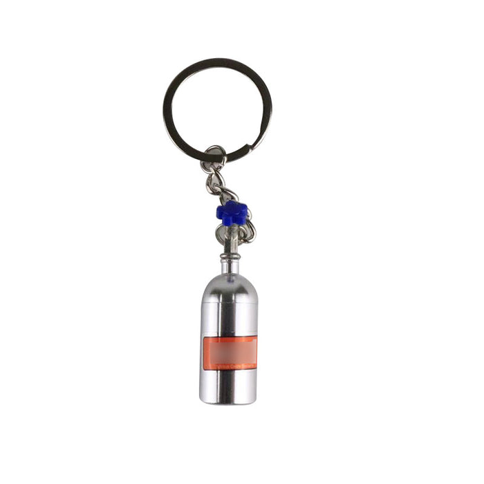 Wholesale Foreign trade hot sale key chain creative metal turbine cartoon auto parts nitrogen bottle key chain