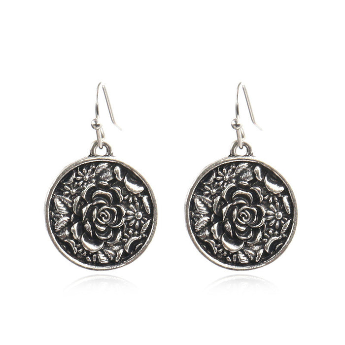 Wholesale Bohemian Geometric Hollow Tassel Earrings for Party Fashion Accessory MOQ≥2