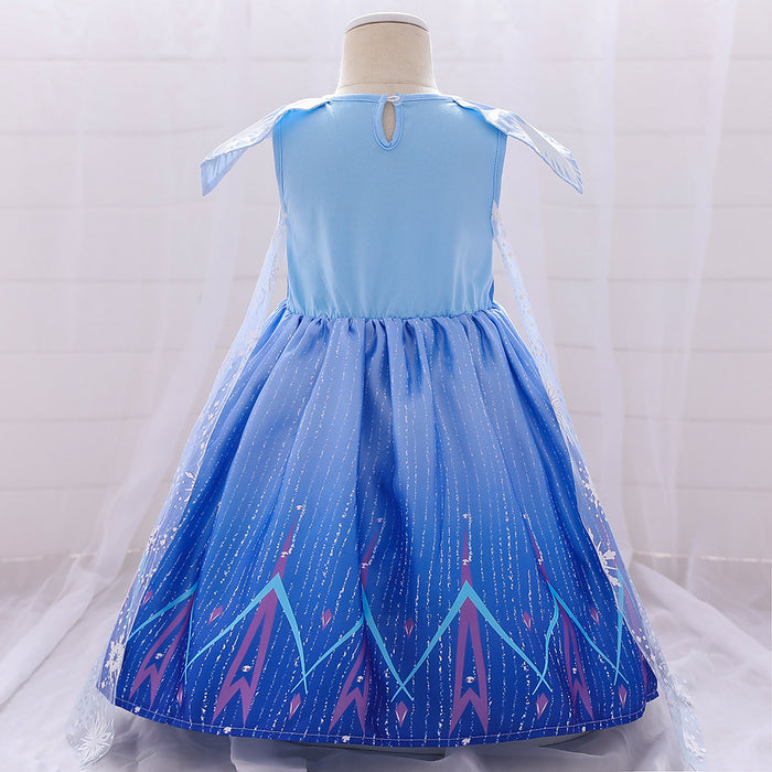 Wholesale baby one-year-old dress snowflake dress pettiskirt