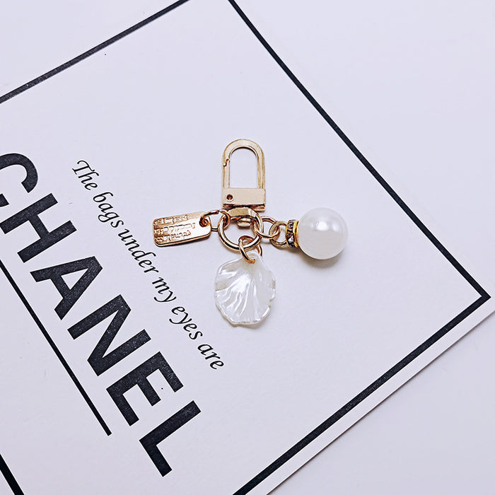 Wholesale Love Pearl Shell Keychain Wedding Gift Bag Charm Fashion Accessory MOQ≥2