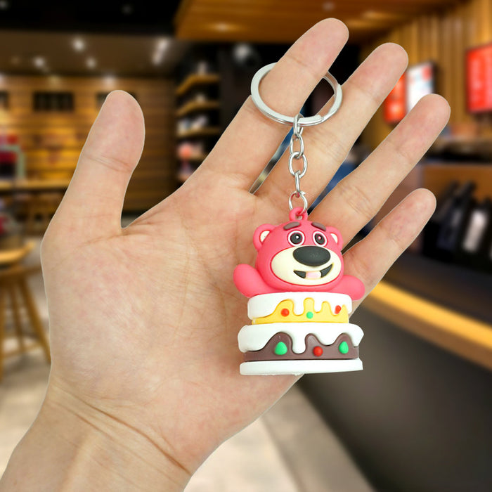 Wholesale Rubber Cartoon Doll Keychain JDC-KC-Yexiang016