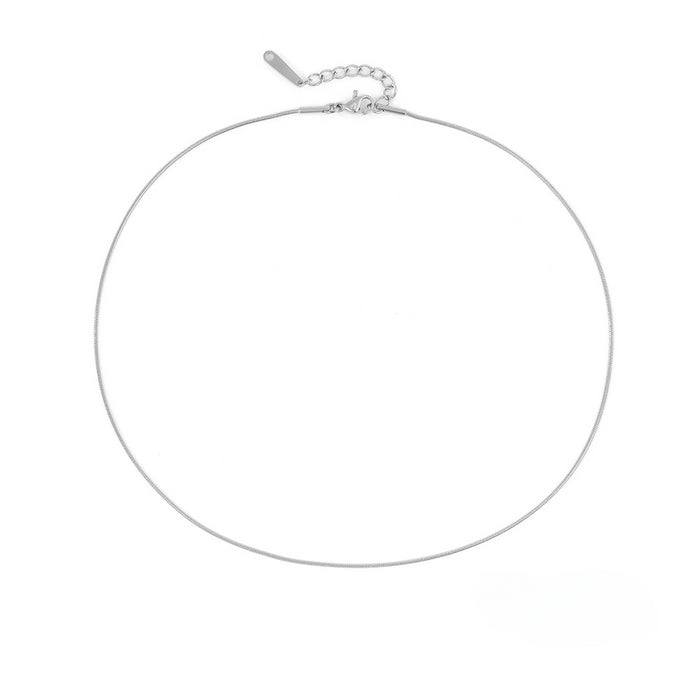 Wholesale Simple Long Stainless Steel Necklace JDC-NE-TuoF004
