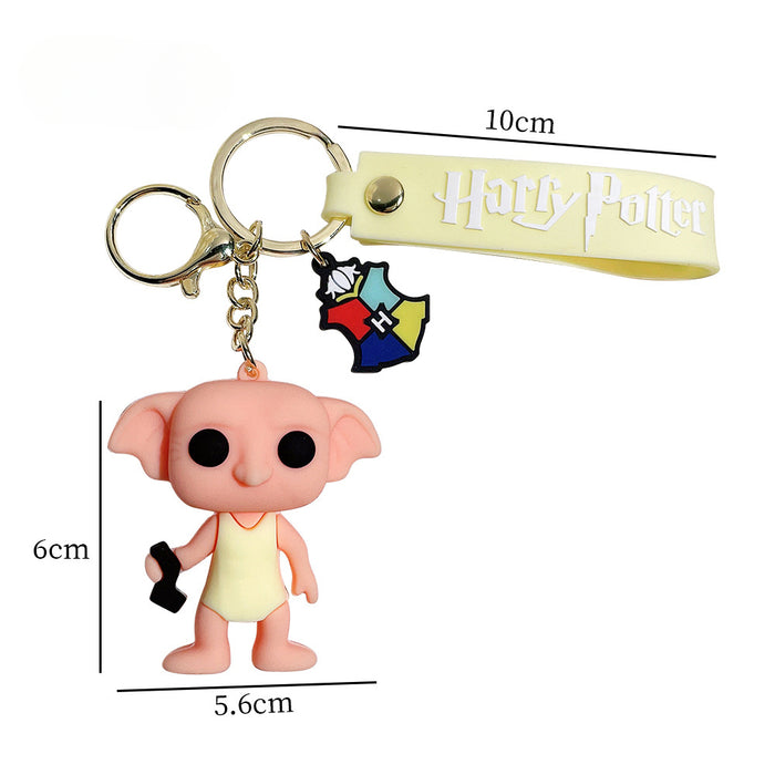 Wholesale Cartoon Anime Silicone Keychain JDC-KC-Qiwei035