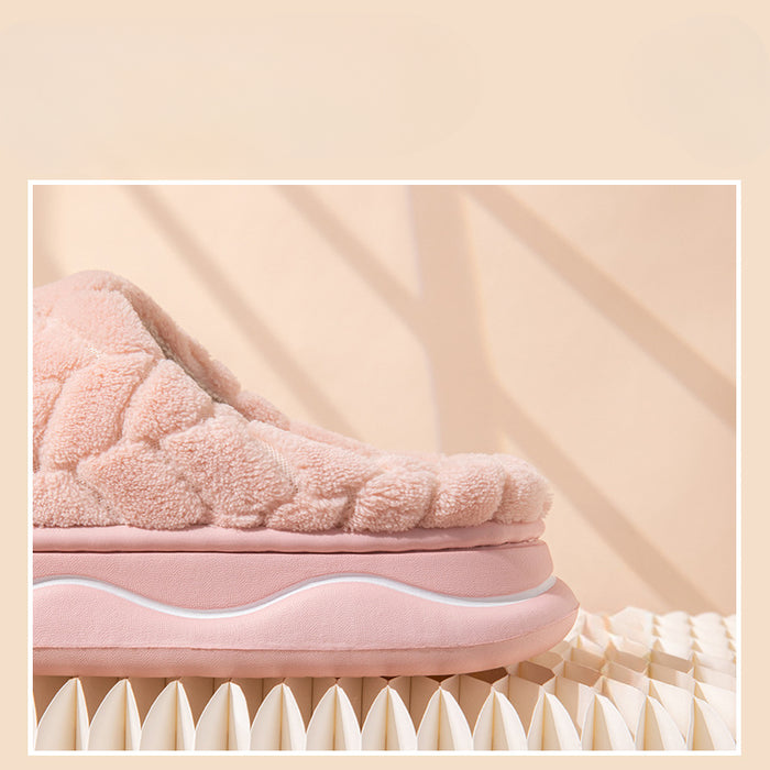 Wholesale EVA Plush Warm Thickened Soft Soled Slippers JDC-SP-Runj001