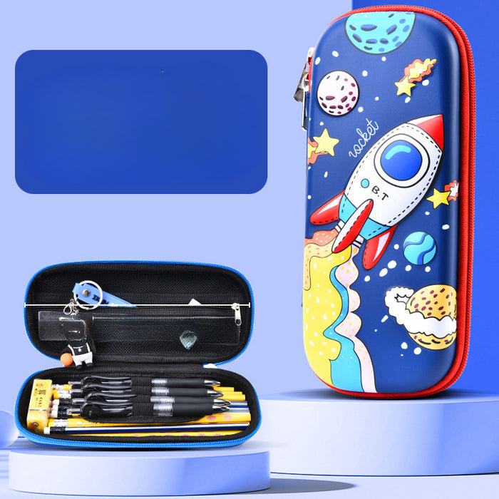 Wholesale Cartoon 3D Stereo Leather Pencil Case JDC-PC-QQBB001