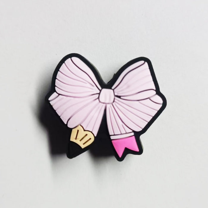 Wholesale 10pcs Creative Cartoon Minimalist Pink Bow Beads JDC-BDS-NaiSi211