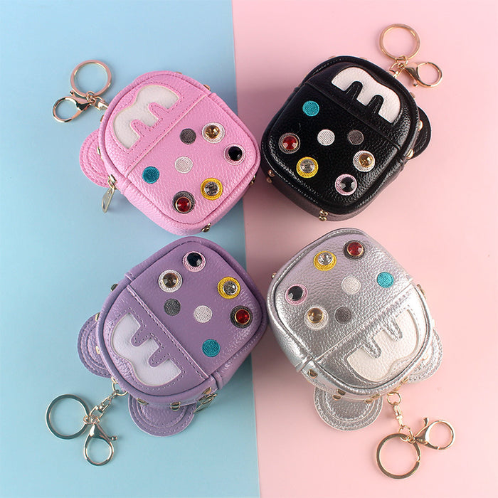 Wholesale PU Small School Bag Integrated Zipper Coin Purse JDC-WT-YouTu005