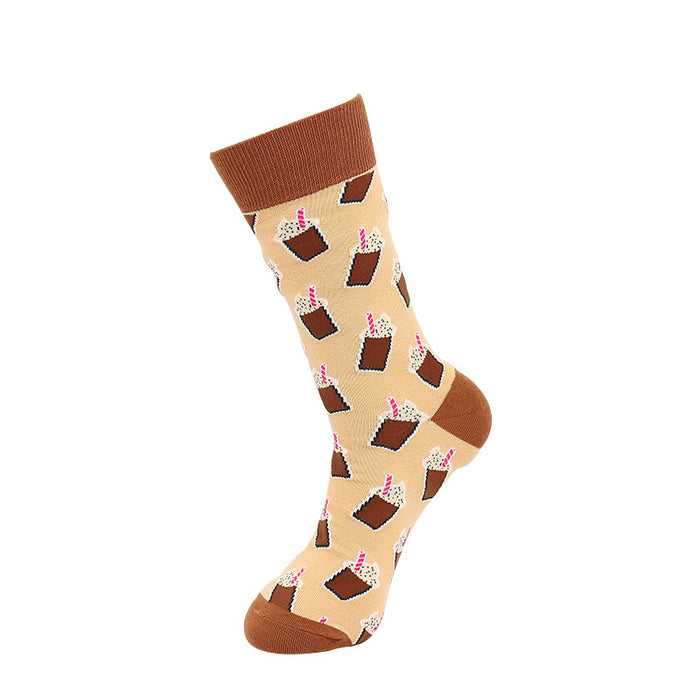 Wholesale Large socks, trendy socks, cotton socks, jacquard cartoon high tube socks, long socks