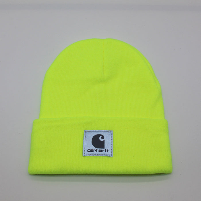 Wholesale Solid Color Reflective Knitted Wool Pullover Hat JDC-FH-QingCL019