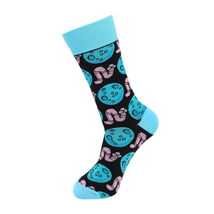Wholesale Socks, Long Socks, Skateboarding Cartoon Pattern, Medium Tube Trendy Socks