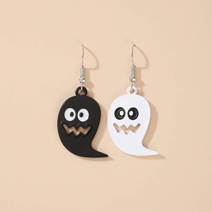 Wholesale Halloween Alloy  Earrings Pumpkin Ghost Design Party Jewelry Accessory MOQ≥2